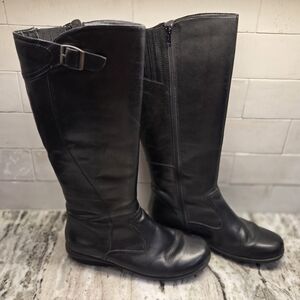 Women's Black Leather Boots